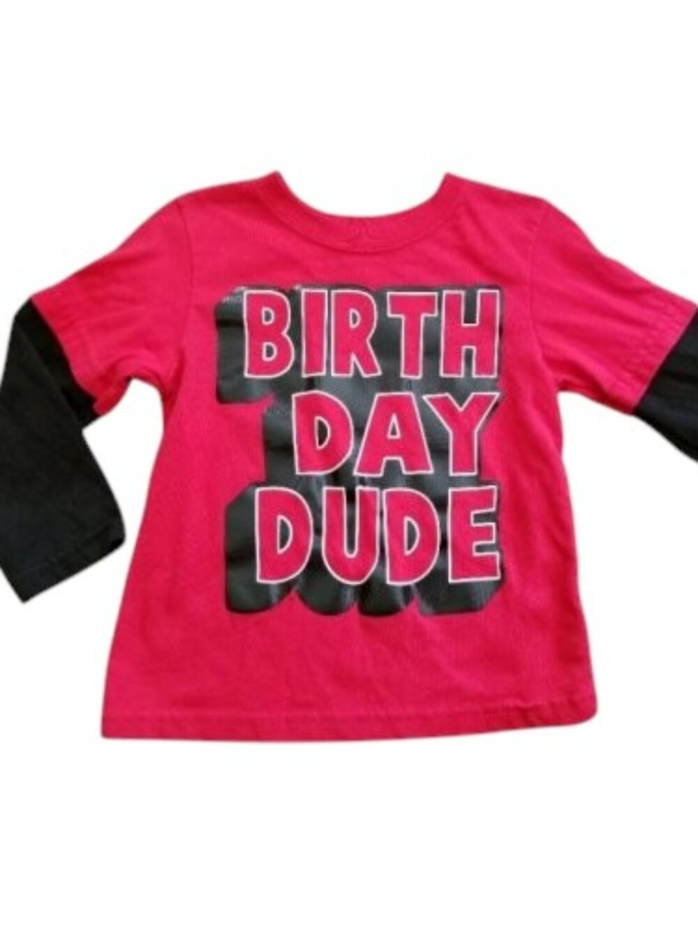 NEW Red Layered Look BIRTHDAY DUDE Top Boys Size 2T GARANIMALS